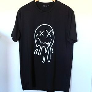 SHEIN graphic mens cartoon print round neck top